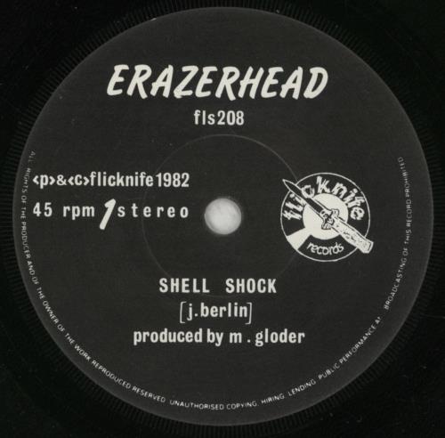 Erazerhead Shell Shock 7" vinyl single (7 inch record / 45) UK ESV07SH515292
