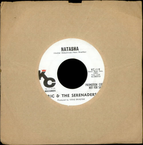 Eric & The Serenaders Natasha 7" vinyl single (7 inch record / 45) US ESZ07NA517342