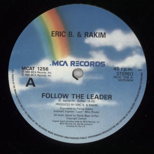 Eric B & Rakim Follow The Leader 12" vinyl single (12 inch record / Maxi-single) UK E&R12FO463413