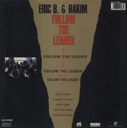 Eric B & Rakim Follow The Leader 12" vinyl single (12 inch record / Maxi-single) UK E&R12FO463413