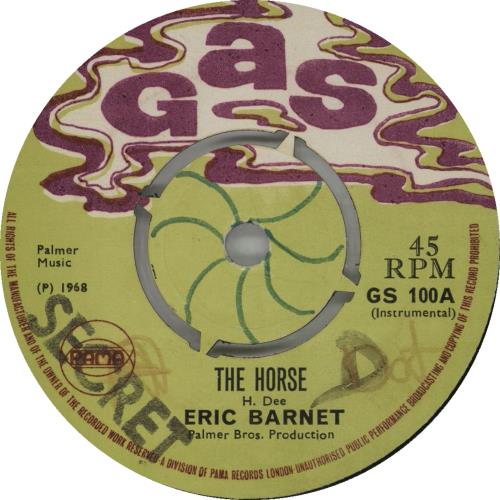 Eric Barnet The Horse 7" vinyl single (7 inch record / 45) UK EU607TH664267