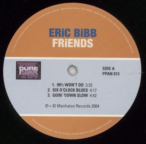 Eric Bibb Friends - 180gm Vinyl 2-LP vinyl record set (Double LP Album) UK EBI2LFR866989