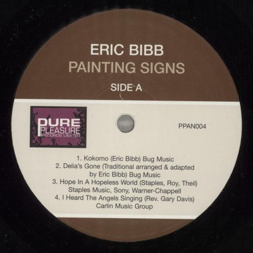 Eric Bibb Painting Signs 2-LP vinyl record set (Double LP Album) UK EBI2LPA879916