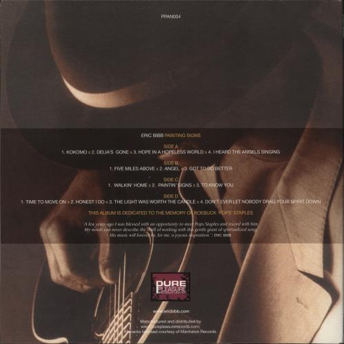 Eric Bibb Painting Signs 2-LP vinyl record set (Double LP Album) UK EBI2LPA879916