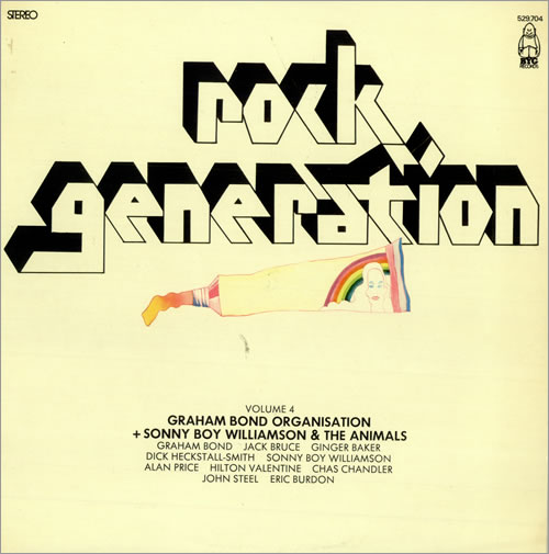 Eric Burdon & The Animals Rock Generation Vol. 4 vinyl LP album (LP record) French EBALPRO488756