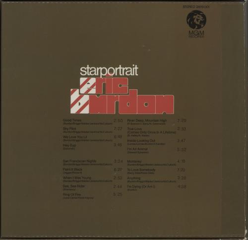 Eric Burdon Starportrait Vinyl Box Set German ERBVXST861708