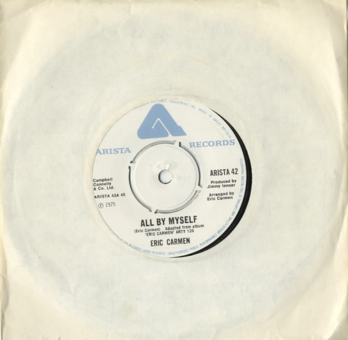 Eric Carmen All By Myself 7" vinyl single (7 inch record / 45) UK ECA07AL546482