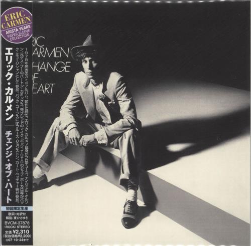 Eric Carmen Change Of Heart CD album (CDLP) Japanese ECACDCH696146