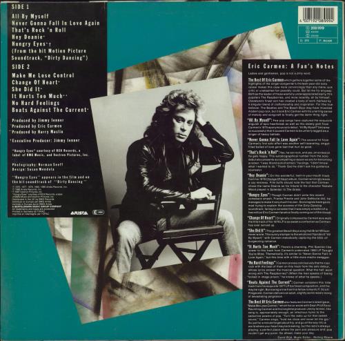 Eric Carmen The Best Of Eric Carmen vinyl LP album (LP record) German ECALPTH791837