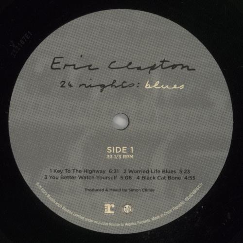 Eric Clapton 24 Nights: Blues + Hype Sticker 2-LP vinyl record set (Double LP Album) UK CLP2LNI874867