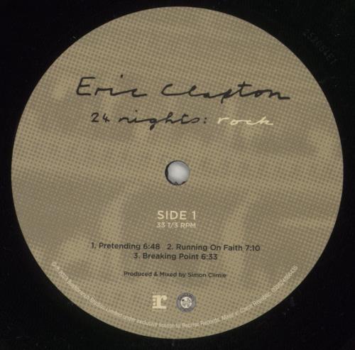 Eric Clapton 24 Nights: Rock + Hype Sticker 3-LP vinyl record set (Triple LP Album) UK CLP3LNI874866