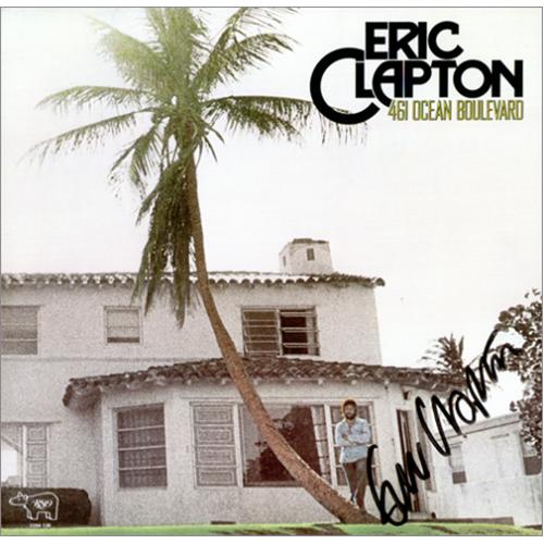 Eric Clapton 461 Ocean Boulevard - Autographed vinyl LP album (LP record) Canadian CLPLPOC417598