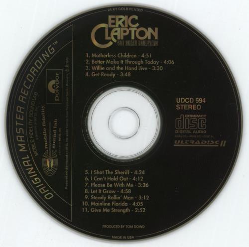 Eric Clapton 461 Ocean Boulevard CD album (CDLP) US CLPCDOC28843