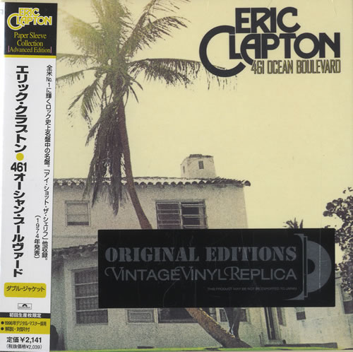 Eric Clapton 461 Ocean Boulevard CD album (CDLP) UK CLPCDOC445603