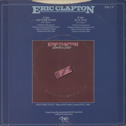 Eric Clapton Another Ticket 7" vinyl single (7 inch record / 45) UK CLP07AN50656