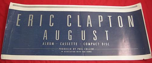 Eric Clapton August - Namecard 1st Proof artwork UK CLPARAU141324