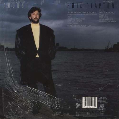 Eric Clapton August - Shrink vinyl LP album (LP record) UK CLPLPAU878871
