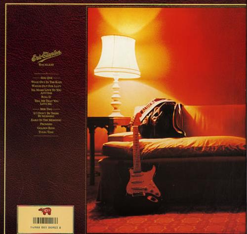 Eric Clapton Backless + Family Tree Insert vinyl LP album (LP record) Japanese CLPLPBA122491