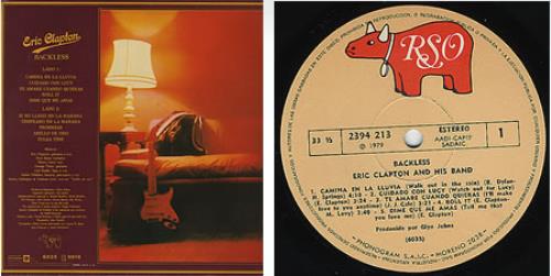 Eric Clapton Backless vinyl LP album (LP record) Argentinean CLPLPBA238872