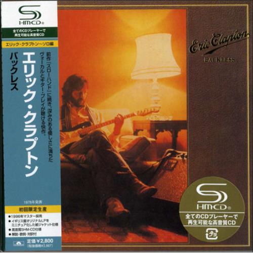 Eric Clapton Backless SHM CD Japanese CLPHMBA438922