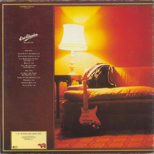 Eric Clapton Backless vinyl LP album (LP record) German CLPLPBA674786