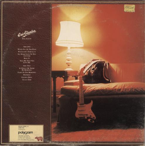 Eric Clapton Backless vinyl LP album (LP record) New Zealand CLPLPBA889789
