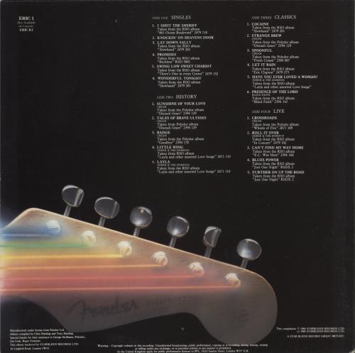 Eric Clapton Backtrackin' - EX 2-LP vinyl record set (Double LP Album) UK CLP2LBA578415