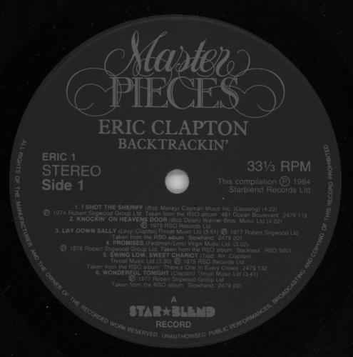 Eric Clapton Backtrackin' 2-LP vinyl record set (Double LP Album) UK CLP2LBA136452