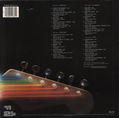Eric Clapton Backtrackin' 2-LP vinyl record set (Double LP Album) German CLP2LBA781044