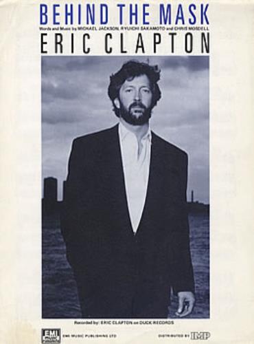 Eric Clapton Behind The Mask sheet music UK CLPSMBE303894