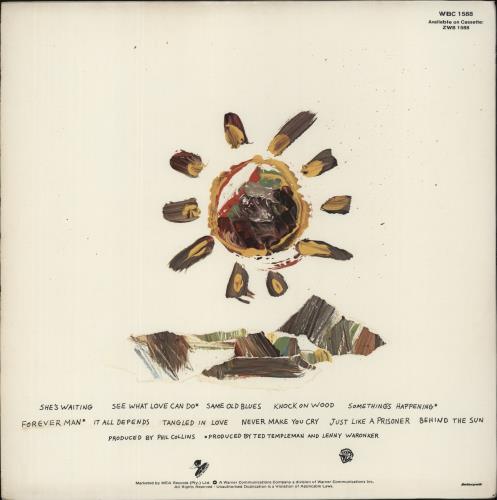 Eric Clapton Behind The Sun vinyl LP album (LP record) South African CLPLPBE881856