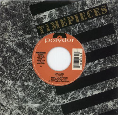 Eric Clapton Cocaine 7" vinyl single (7 inch record / 45) US CLP07CO875437