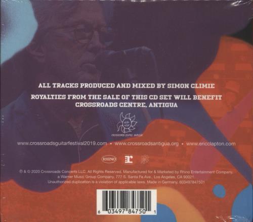 Eric Clapton Crossroads Guitar Festival 2019 - Sealed 3-CD album set (Triple CD) German CLP3CCR876196