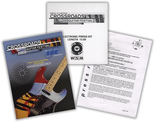 Eric Clapton Crossroads Guitar Festival media press kit US CLPKICR388593