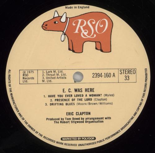 Eric Clapton E.C. Was Here - Stickered sleeve - EX vinyl LP album (LP record) UK CLPLPEC782408