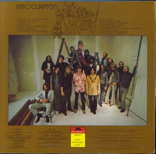 Eric Clapton Eric Clapton vinyl LP album (LP record) German CLPLPER848796