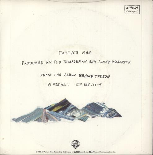 Eric Clapton Forever Man 7" vinyl single (7 inch record / 45) UK CLP07FO43541