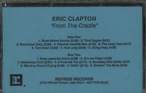 Eric Clapton From The Cradle cassette album US CLPCLFR520672