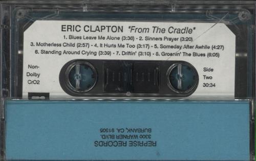 Eric Clapton From The Cradle cassette album US CLPCLFR520672