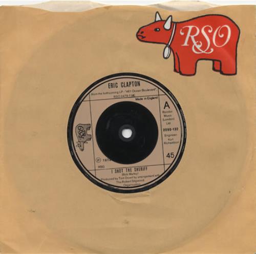 Eric Clapton I Shot The Sheriff 7" vinyl single (7 inch record / 45) UK CLP07IS83702