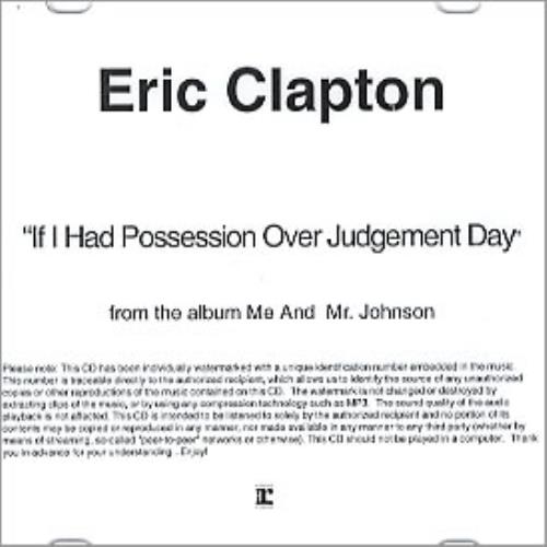 Eric Clapton If I Had Possession Over Judgement Day CD-R acetate US CLPCRIF287282