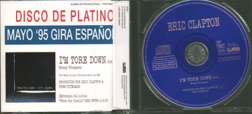 Eric Clapton I'm Tore Down CD single (CD5 / 5") Spanish CLPC5IM59524