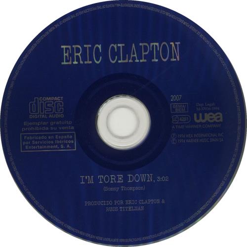 Eric Clapton I'm Tore Down CD single (CD5 / 5") Spanish CLPC5IM59524