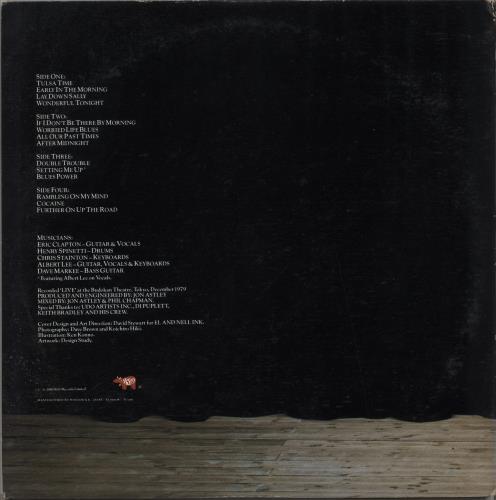 Eric Clapton Just One Night + PR Sheet 2-LP vinyl record set (Double LP Album) Japanese CLP2LJU875310