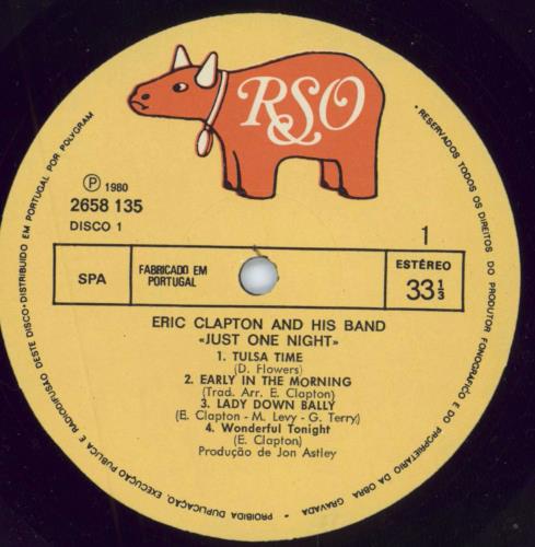 Eric Clapton Just One Night 2-LP vinyl record set (Double LP Album) Portuguese CLP2LJU799235