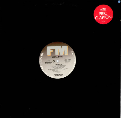 Eric Clapton Labyrinth - Liona Boyd 12" vinyl single (12 inch record / Maxi-single) US CLP12LA103216