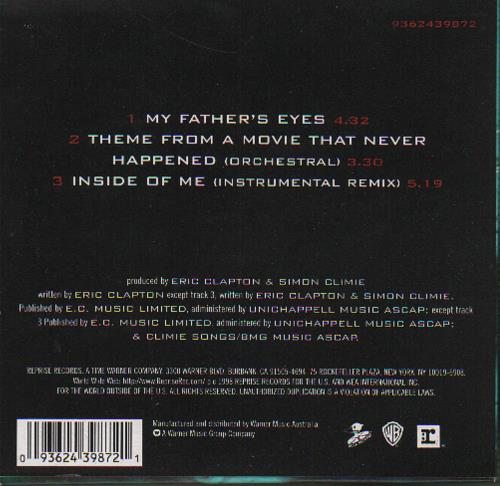 Eric Clapton My Father's Eyes CD single (CD5 / 5") Australian CLPC5MY105798