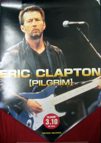 Eric Clapton Pilgrim - Arrow shaped & double sided poster Japanese CLPPOPI141352
