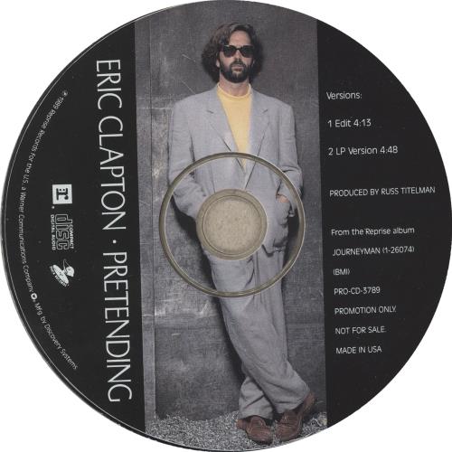 Eric Clapton Pretending - Picture CD single (CD5 / 5") US CLPC5PR01353