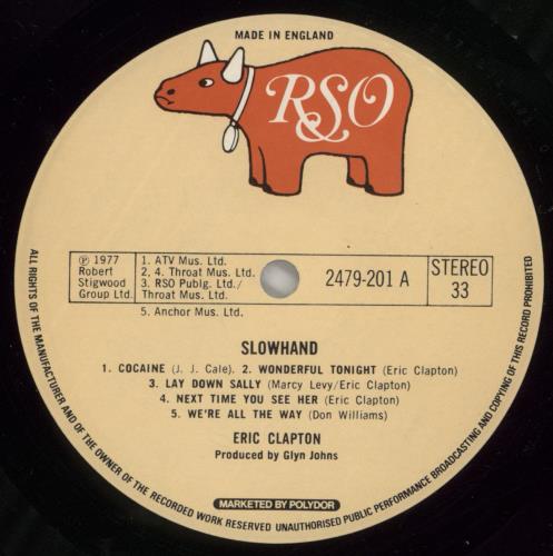 Eric Clapton Slowhand - Gatefold - EX vinyl LP album (LP record) UK CLPLPSL690106